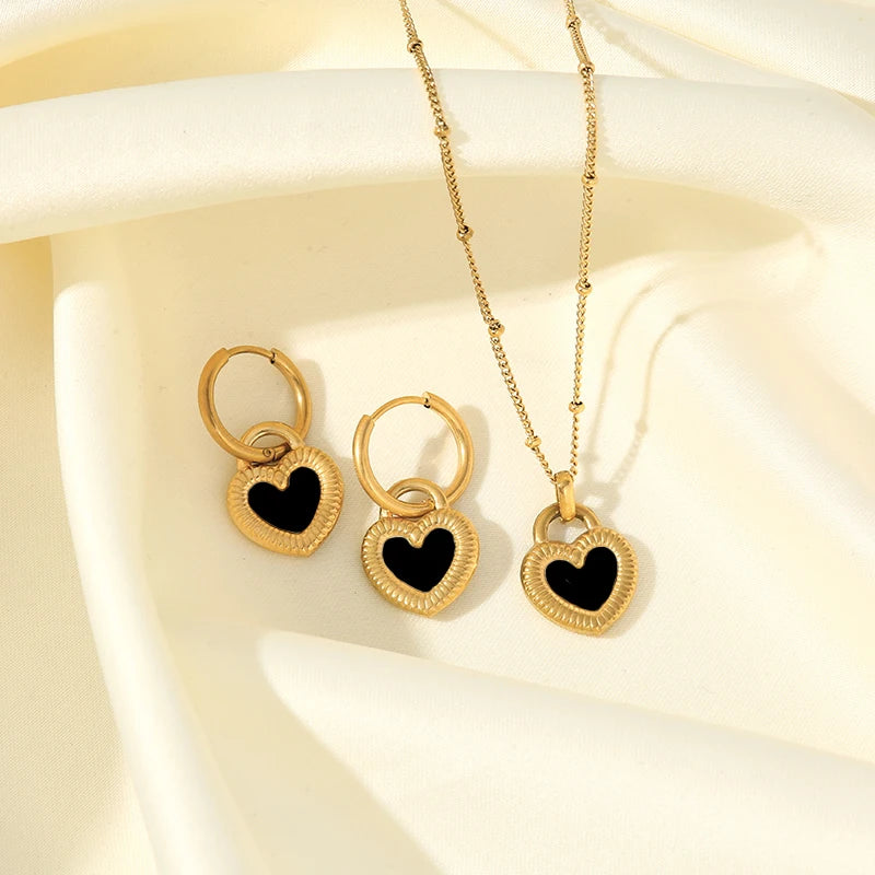 Heart Vintage Gold Plated Stainless Steel