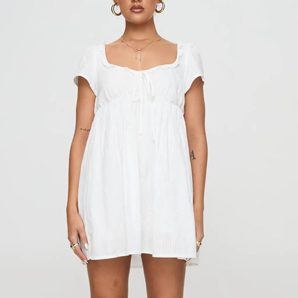 Baby Doll Ruffle Mini Dress