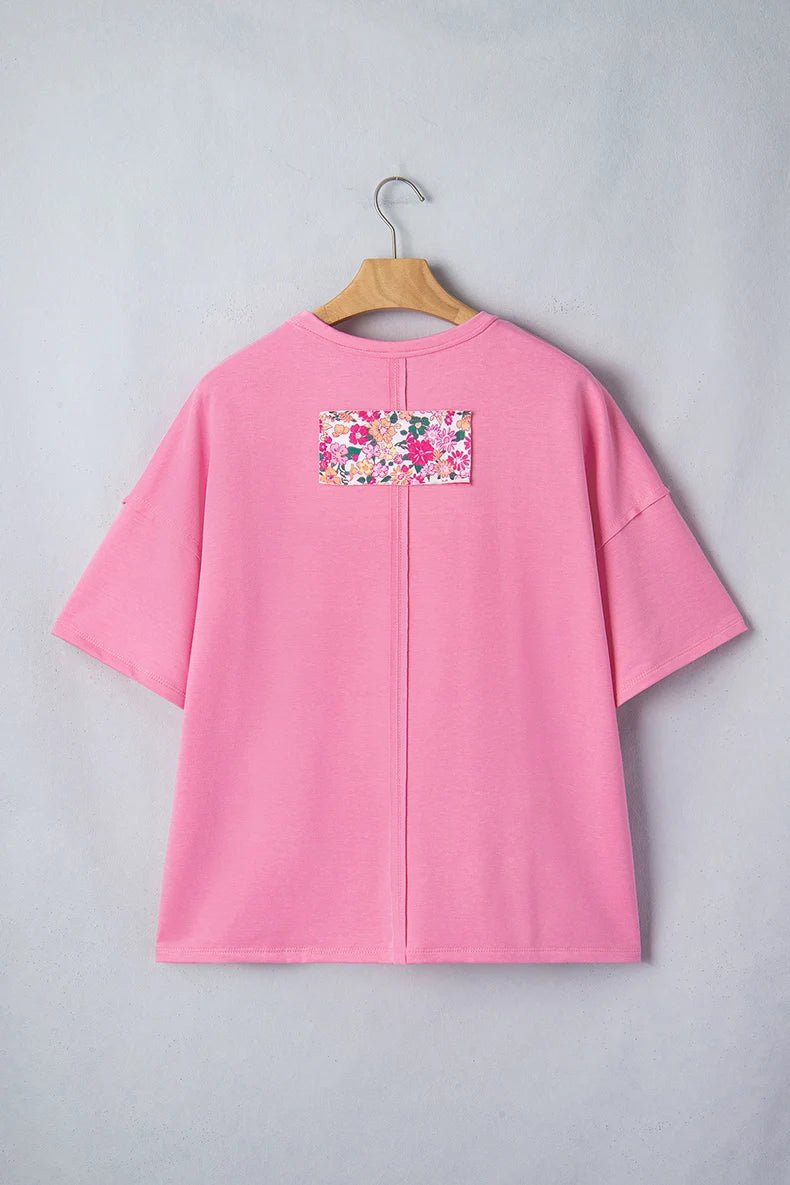 Floral Patchwork Loose Fit T-shirt
