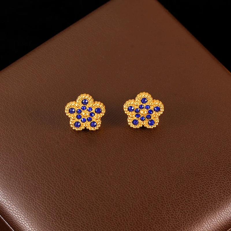 Clover Flower Stainless Waterproof Vintage Jewelry Set