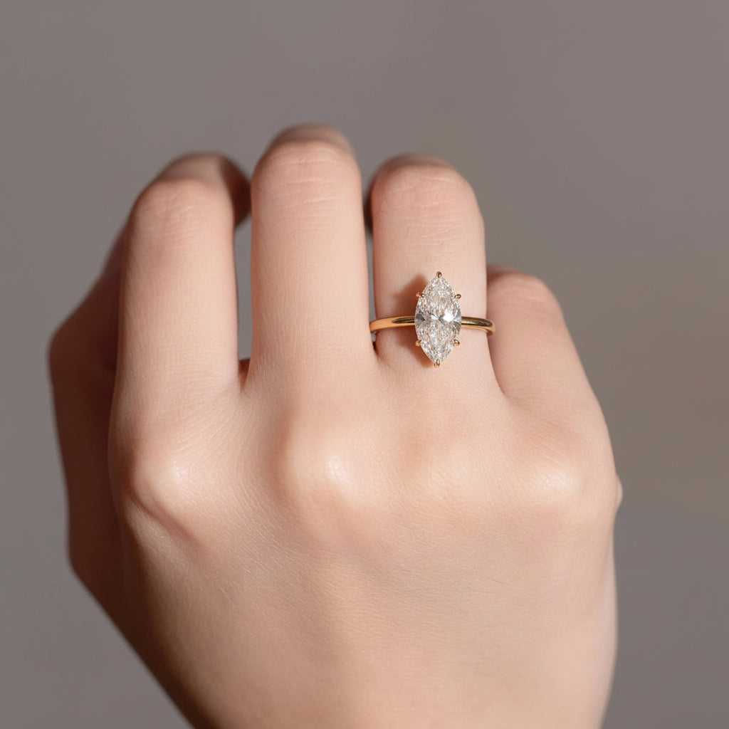 3 Carat Oval Cut Moissanite Ring