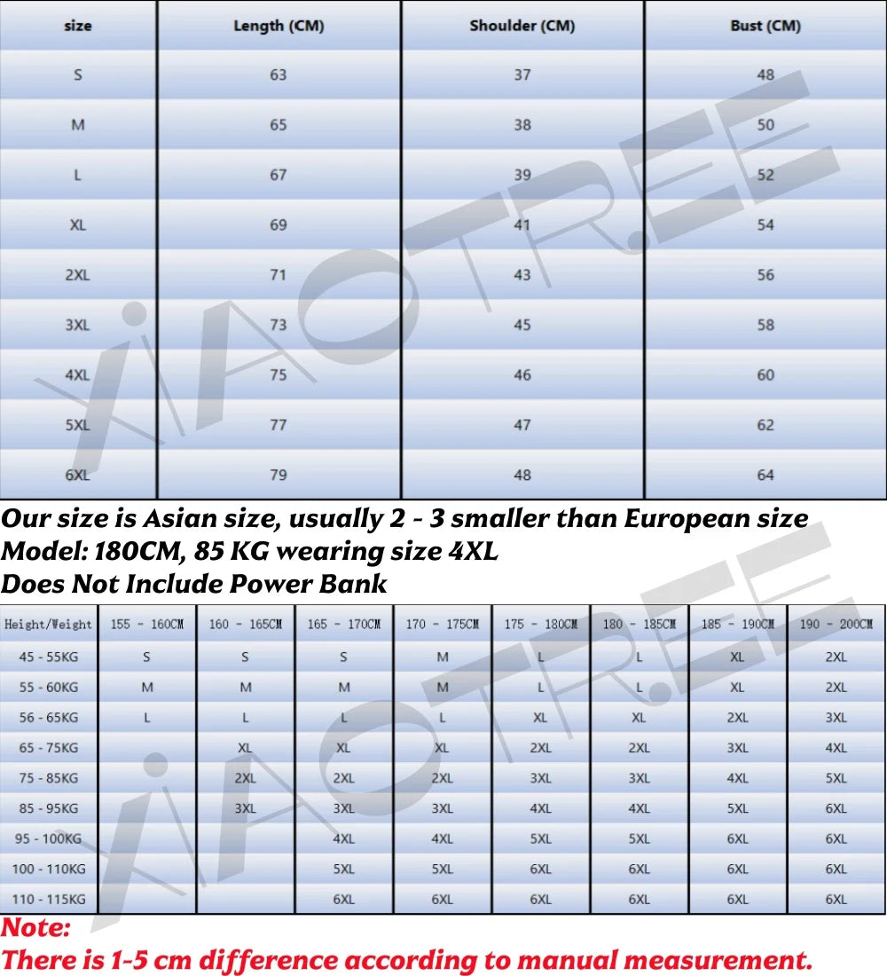 Unisex USB Heated Vest – Winter Thermal Body Warmer