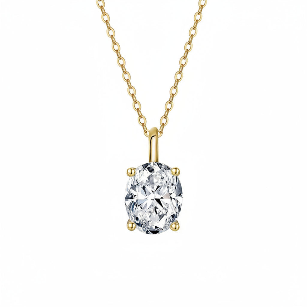 925 Moissanite Vintage Necklace