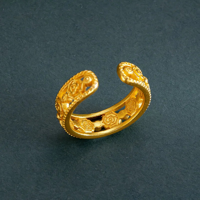 Rose Gold-Tone Adjustable Ring
