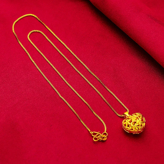 24K Gold Hollow Love Vintage Necklace Bracelet & Ring