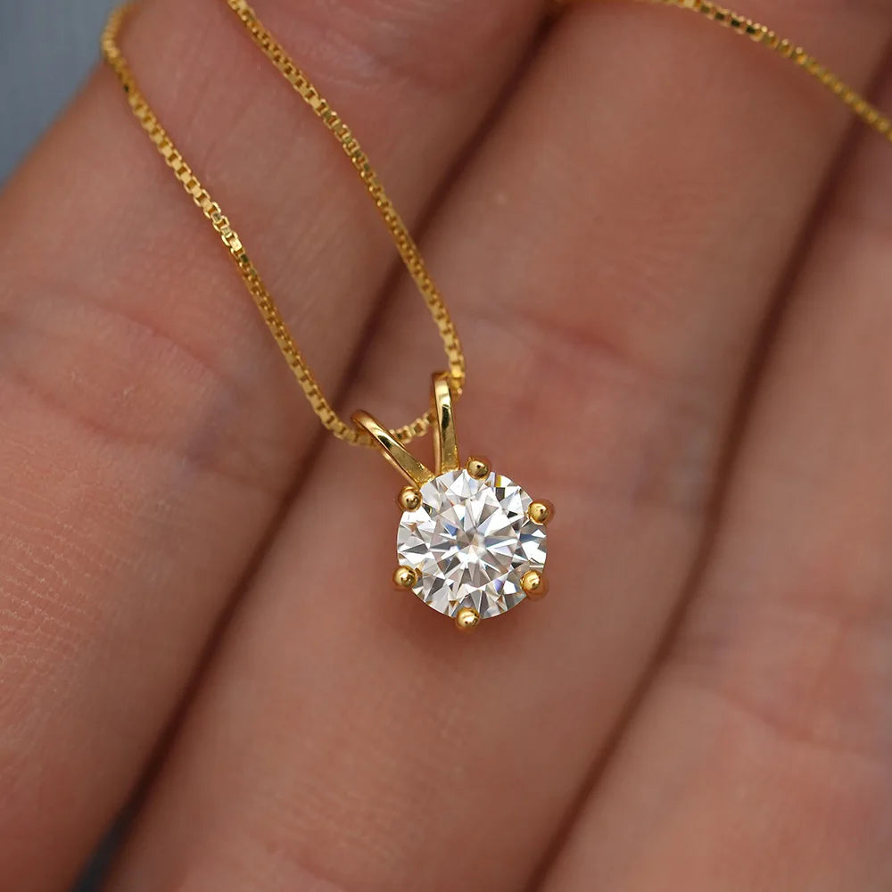 925 Moissanite Vintage Necklace