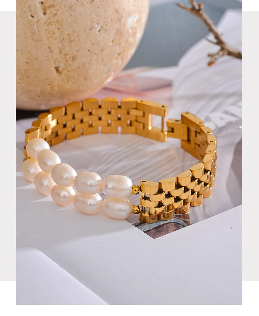 Vintage Pearl Waterproof Bracelet