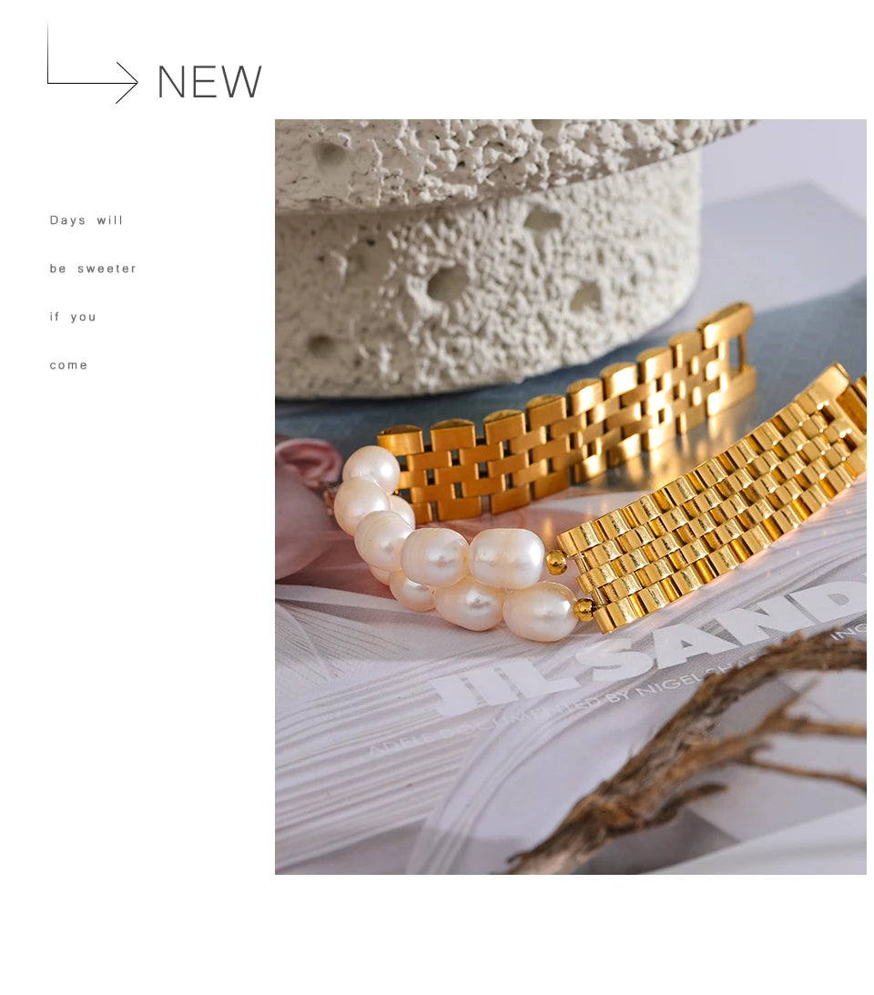 Vintage Pearl Waterproof Bracelet