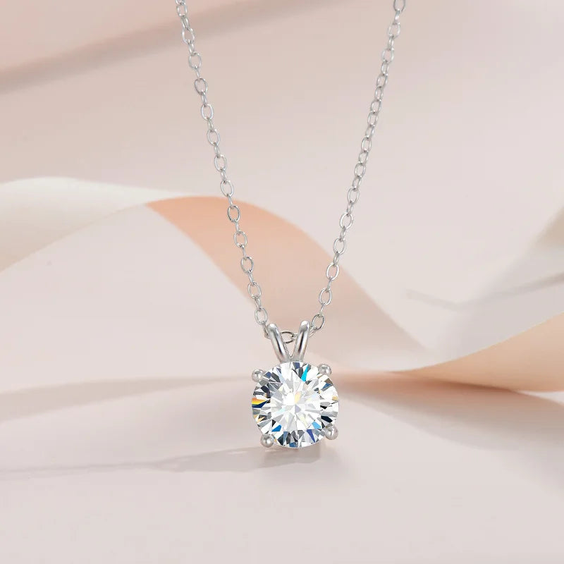 925 Moissanite Vintage Necklace
