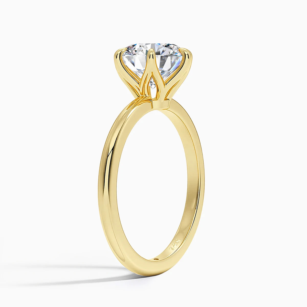 14K AU585 Gold Moissanite Ring