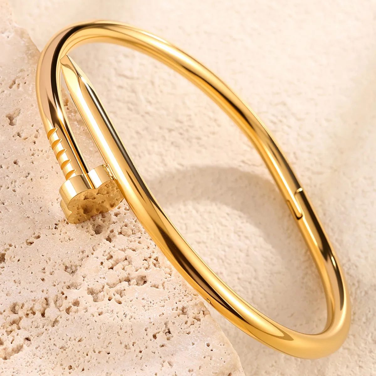 Gold-Plated Stainless Steel Vintage Bracelet