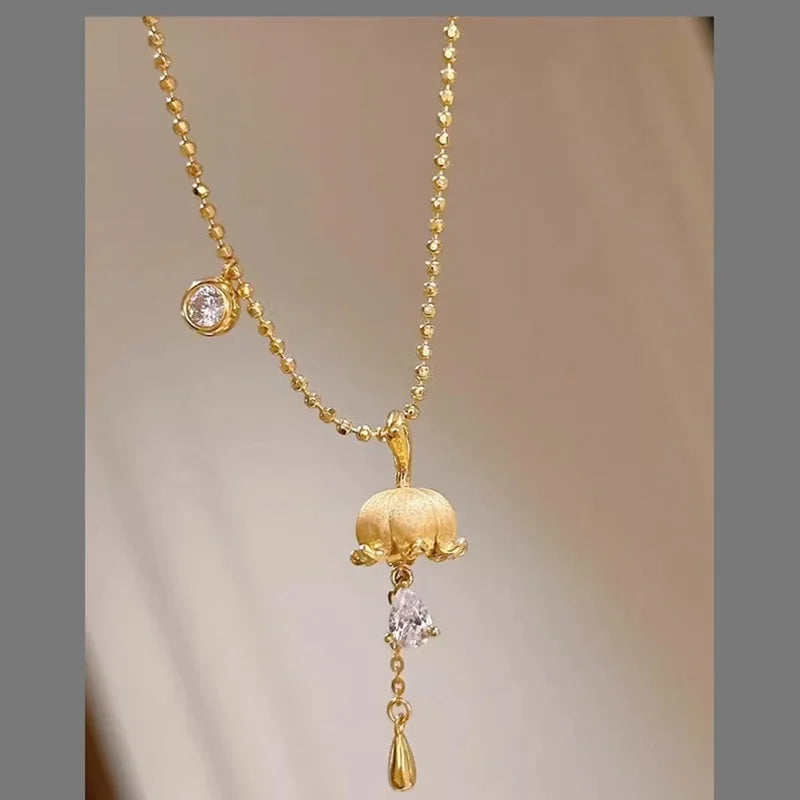 Lily of the Valley Gold Jewelry Set