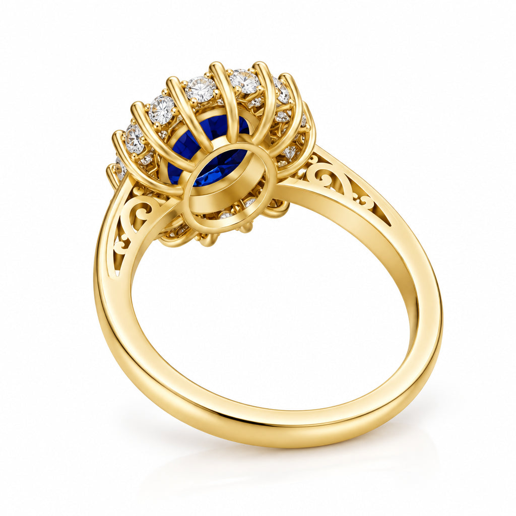 14K Gold Filled Halo Ring