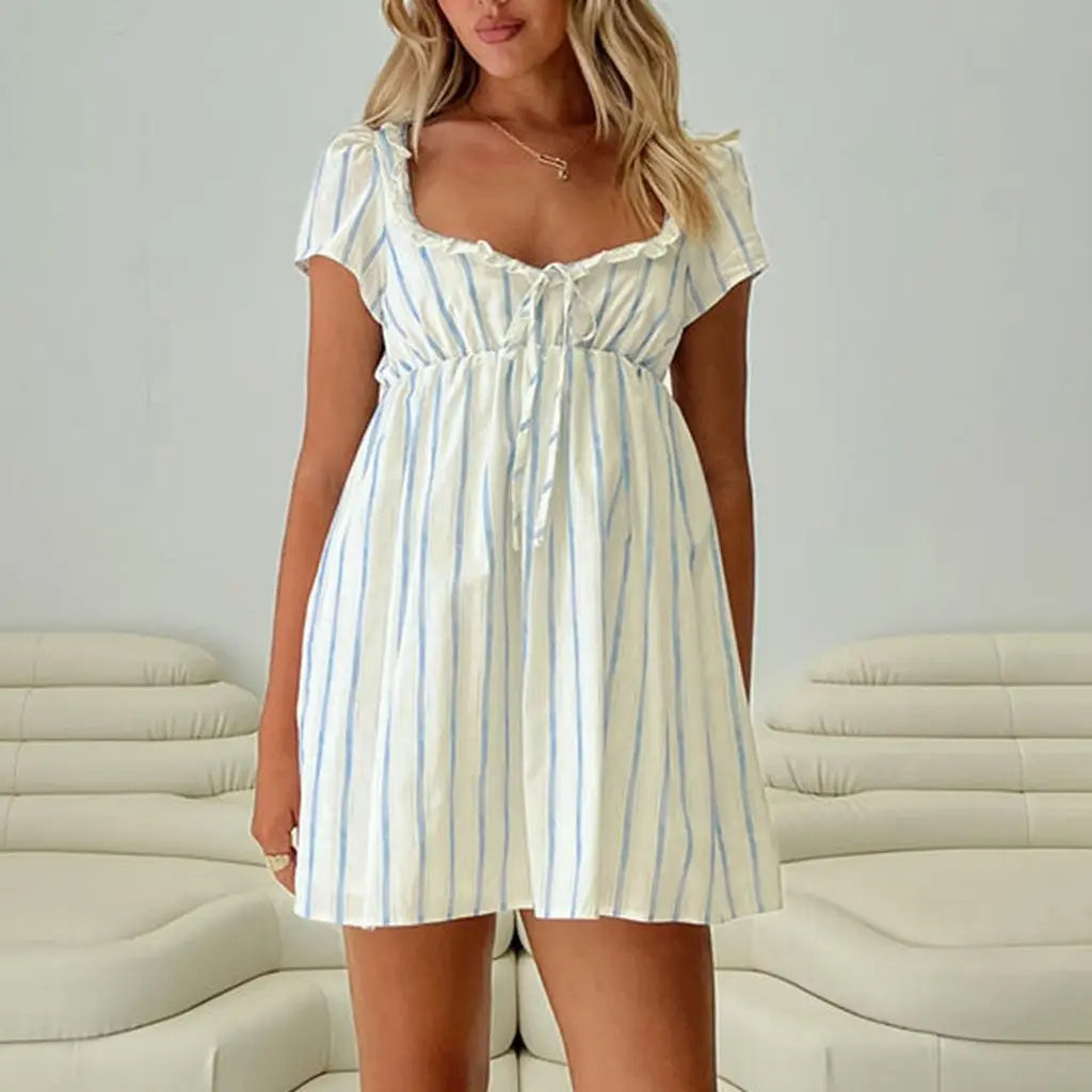 Baby Doll Ruffle Mini Dress