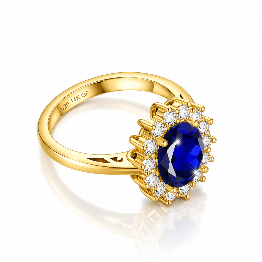 14K Gold Filled Halo Ring