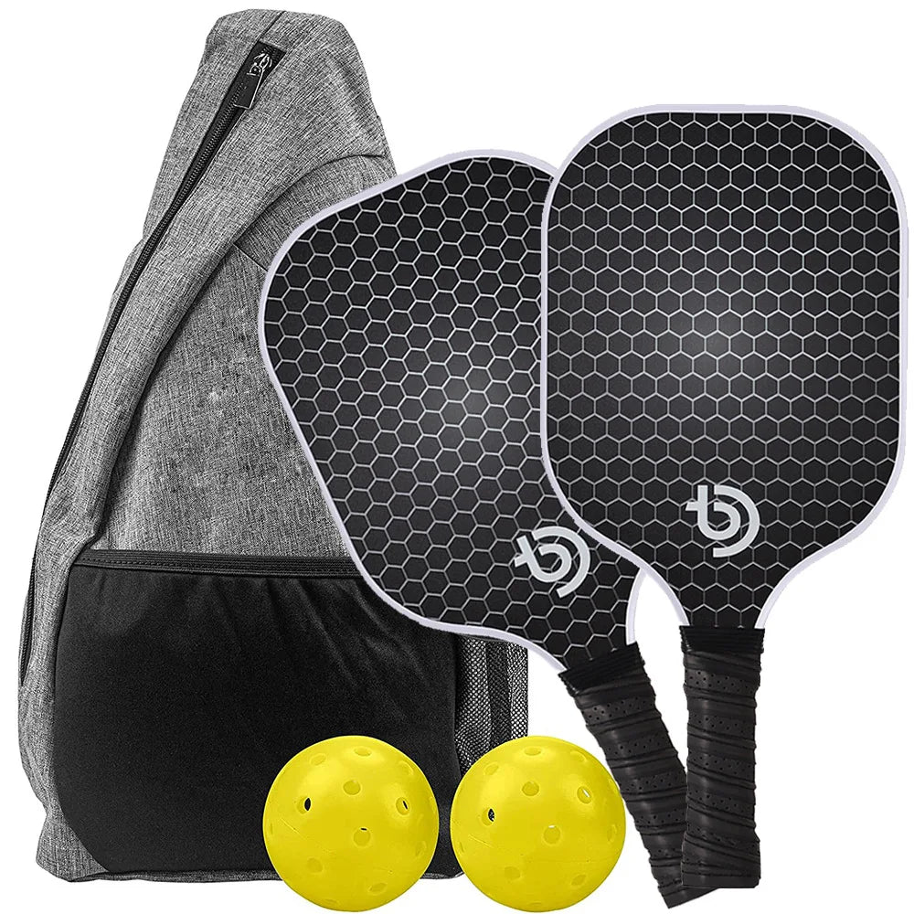 Pickleball Paddles Set – Graphite Carbon Fiber, USAPA Approved