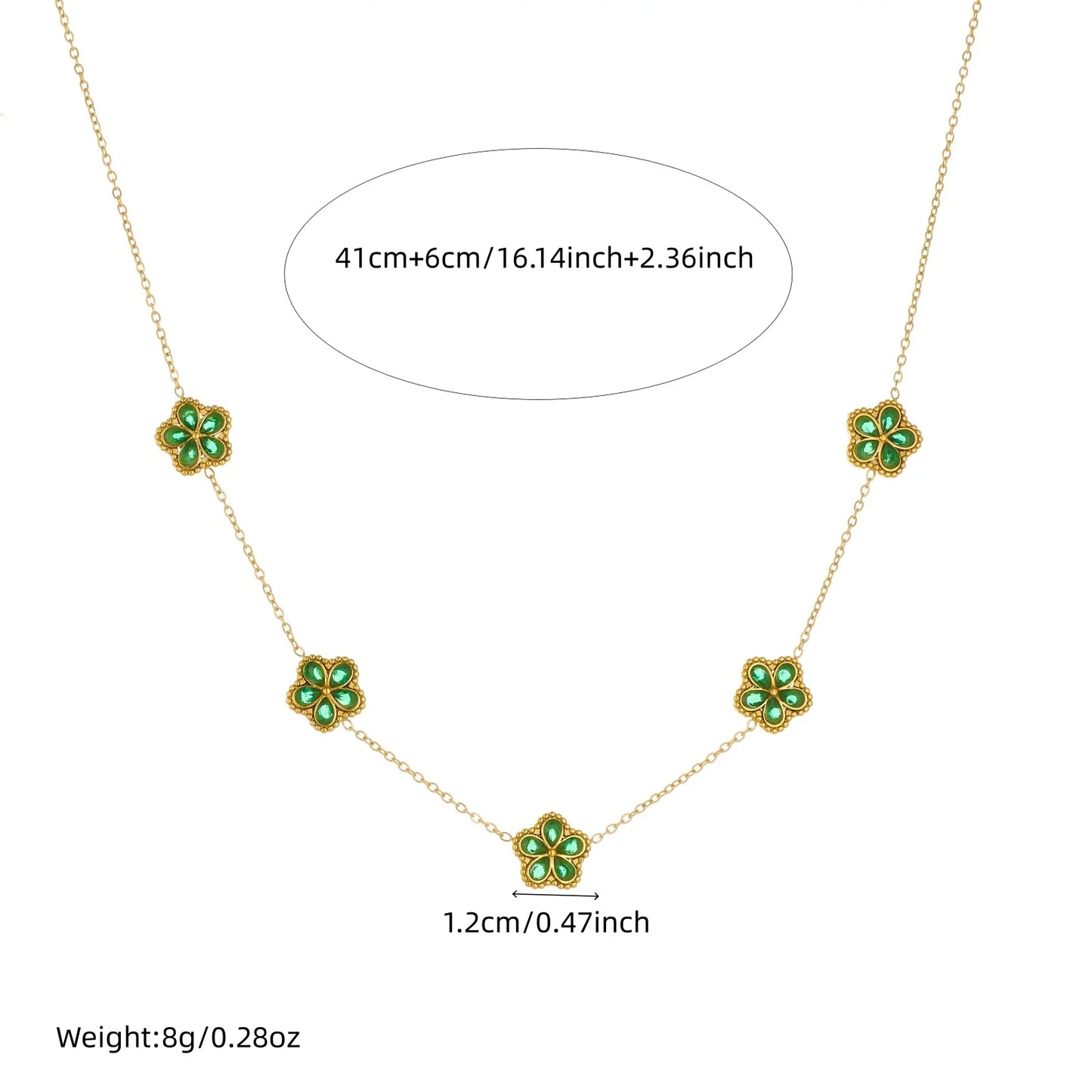 14K Gold Plated Flower Style Stainless Steel
