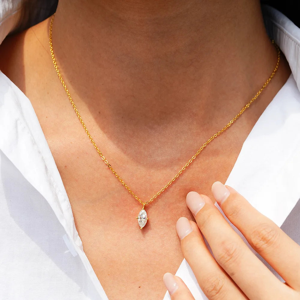 925 Moissanite Vintage Necklace