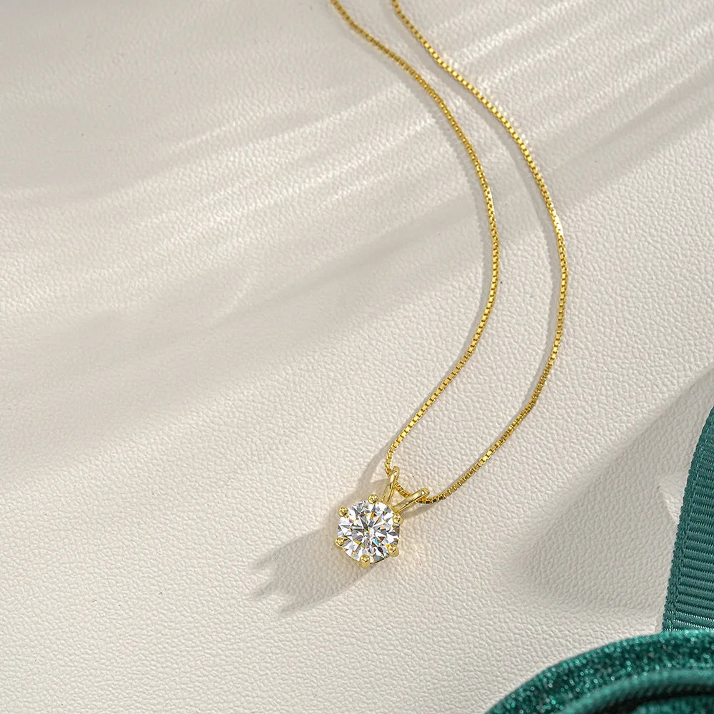 925 Moissanite Vintage Necklace