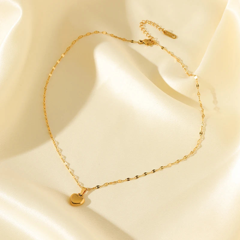 Heart Love 18K Gold Plated Stainless Steel