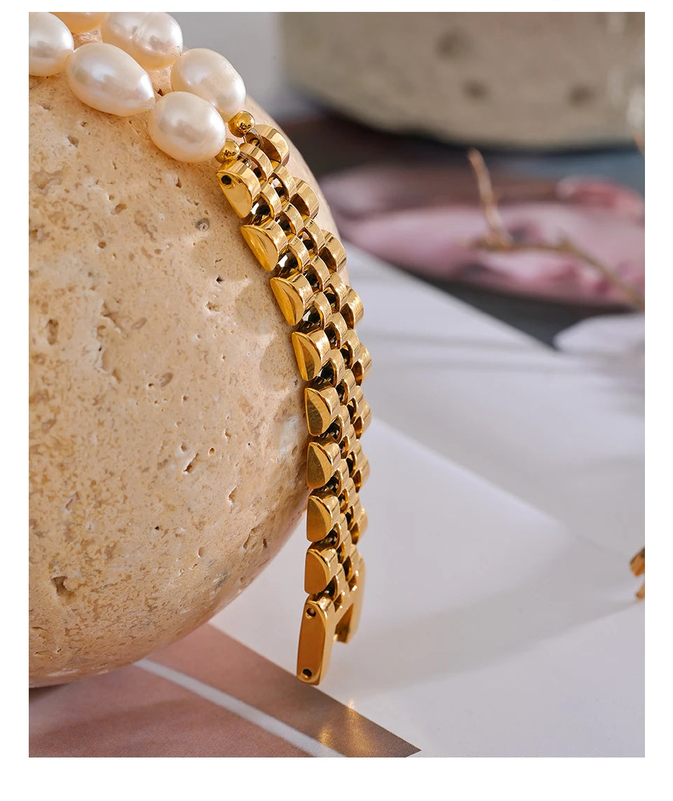 Vintage Pearl Waterproof Bracelet