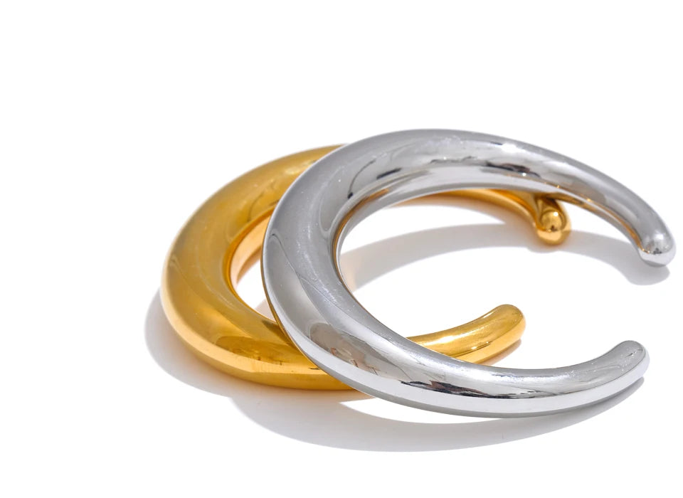 Gold Chunky Cuff  Vintage Bangle