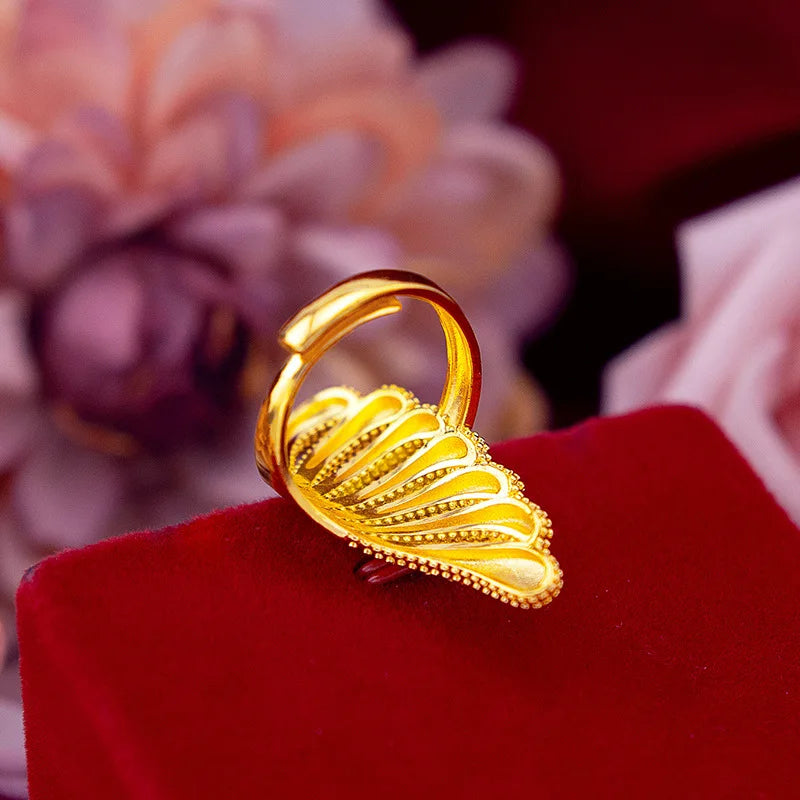 18K Gold Vintage Large Ring