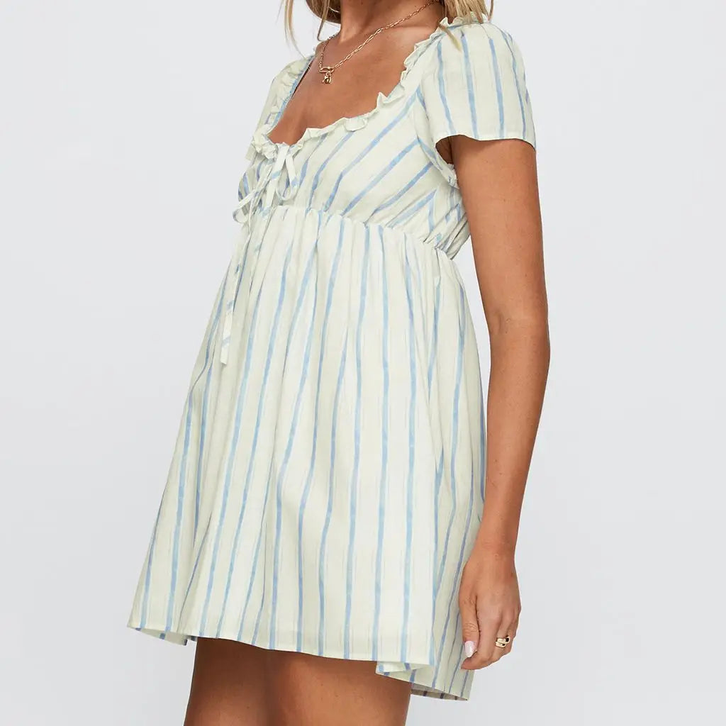 Baby Doll Ruffle Mini Dress