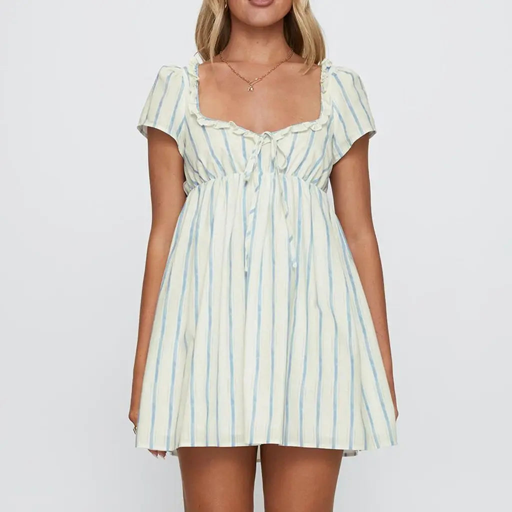 Baby Doll Ruffle Mini Dress