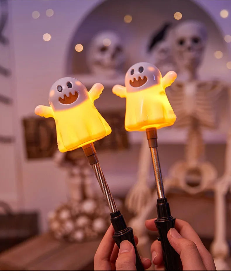 Halloween LED Pumpkin Glowing Light-Up Wand