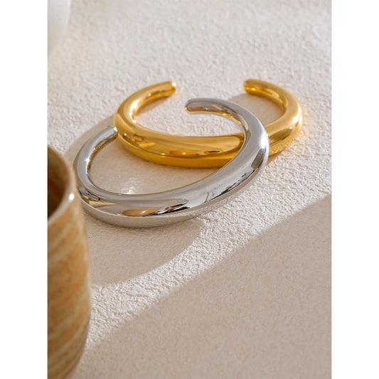 Gold Chunky Cuff  Vintage Bangle