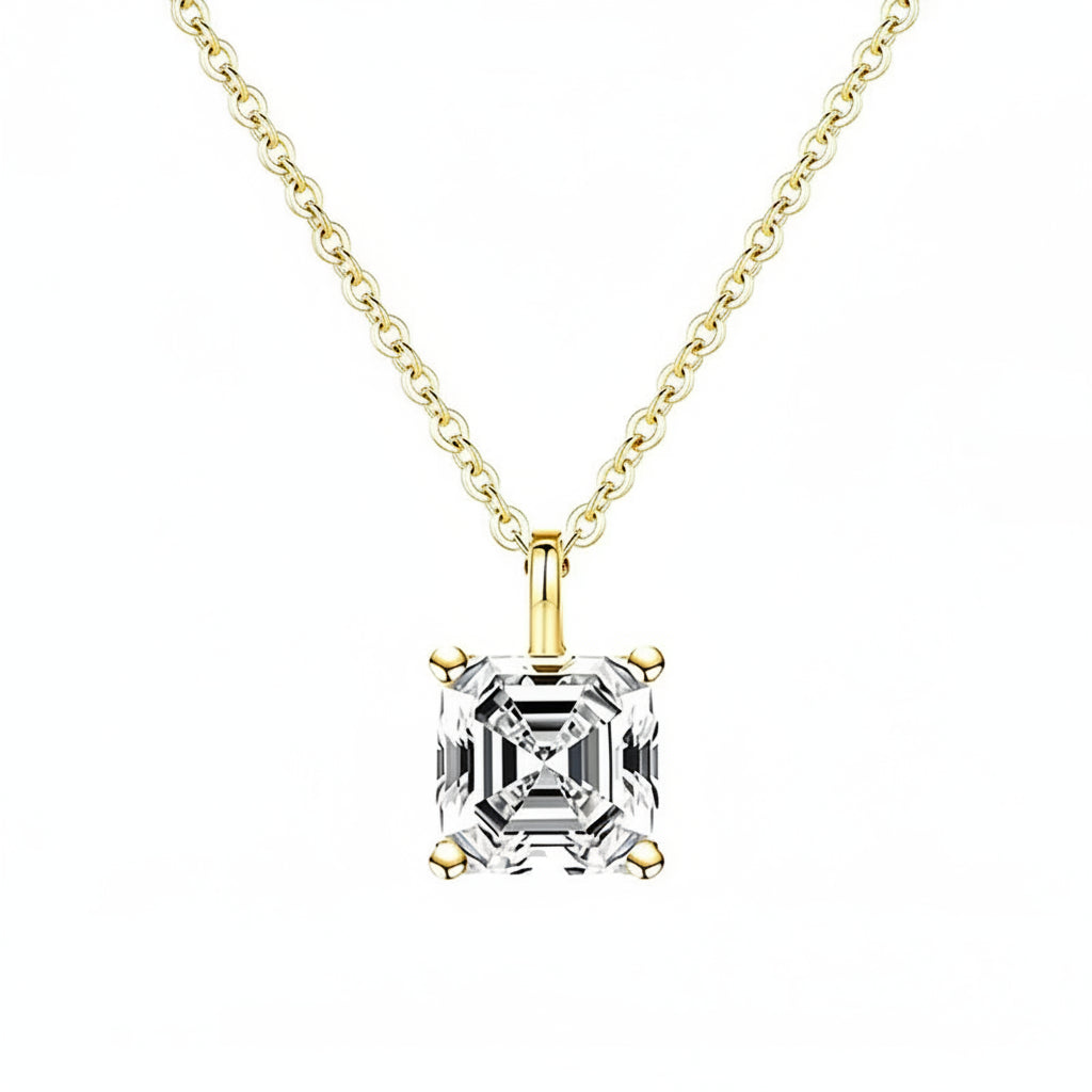 925 Moissanite Vintage Necklace