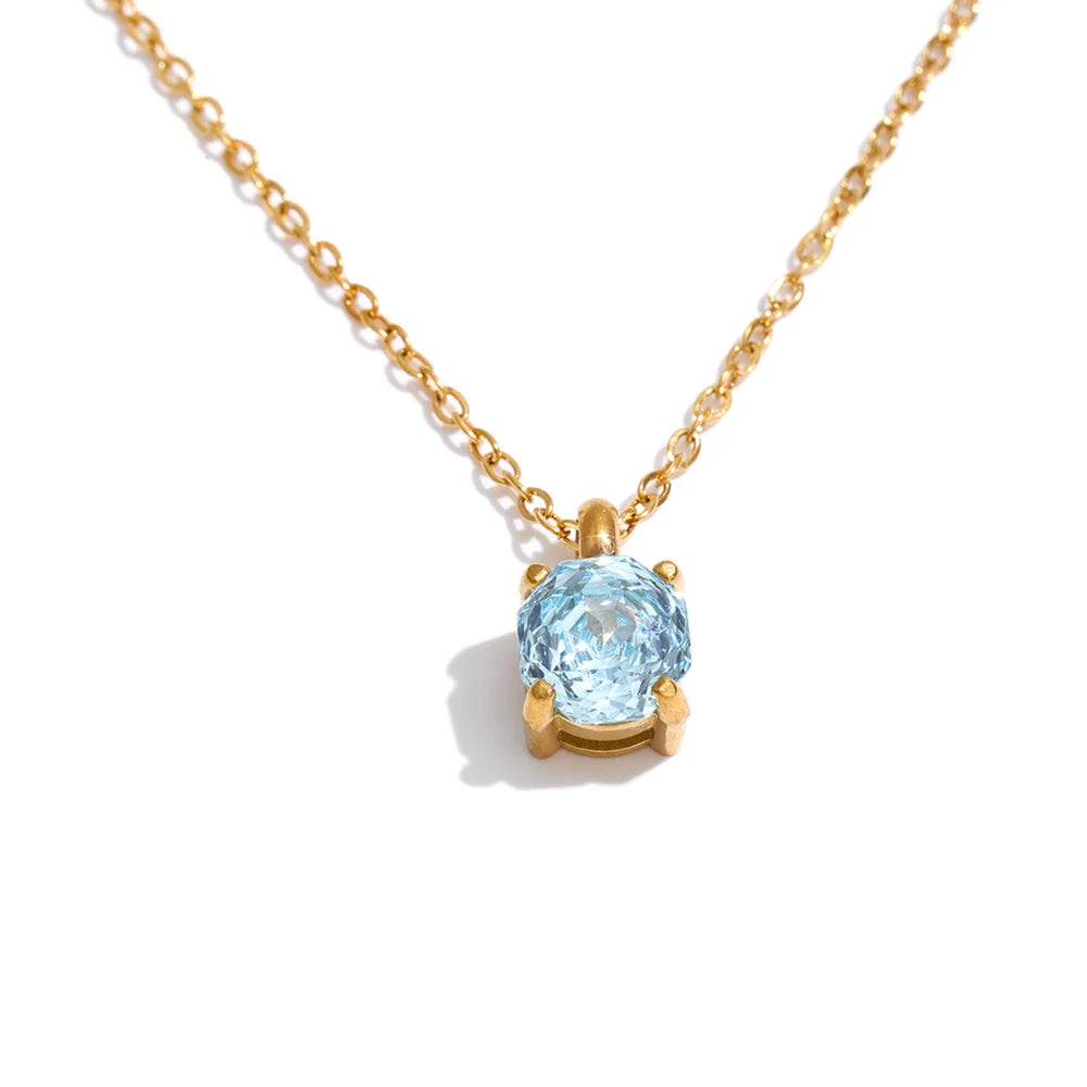 Vintage Drop Necklace Waterproof Stainless Steel