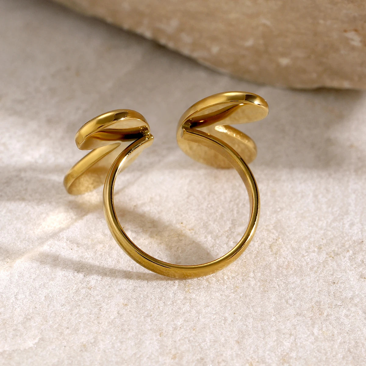 Butterfly Charm Open Ring Vintage Stainless Steel Jewelry