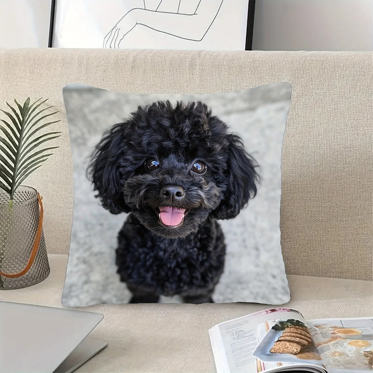 Printed Square Decorative Pillow Cover