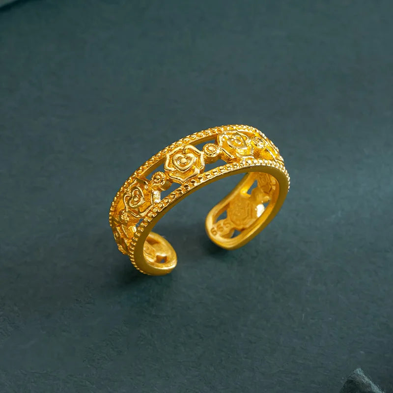 Rose Gold-Tone Adjustable Ring