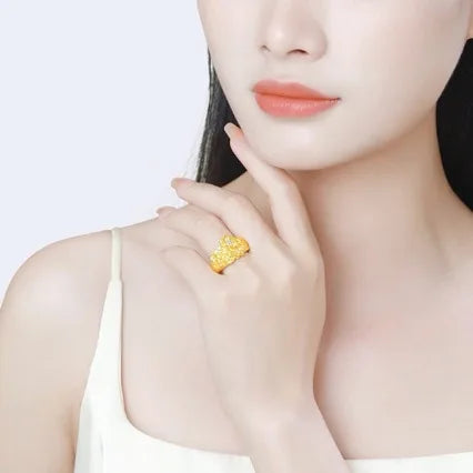 24K Gold Filigree Ring