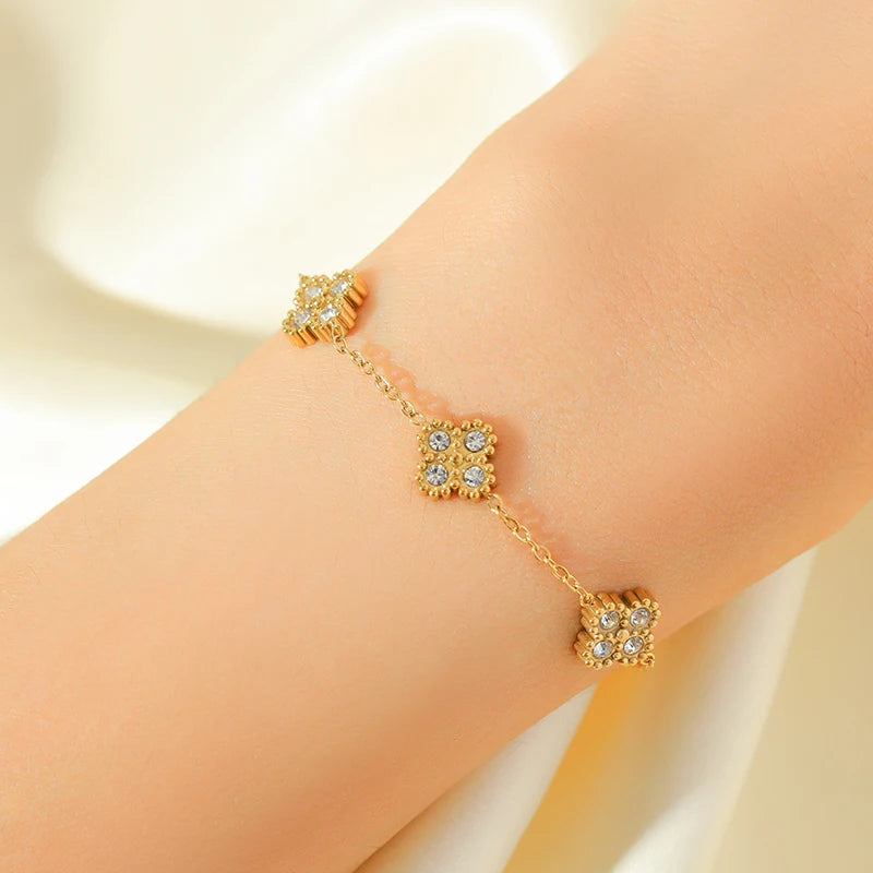 Leaf Clover Vintage Jewelry Set