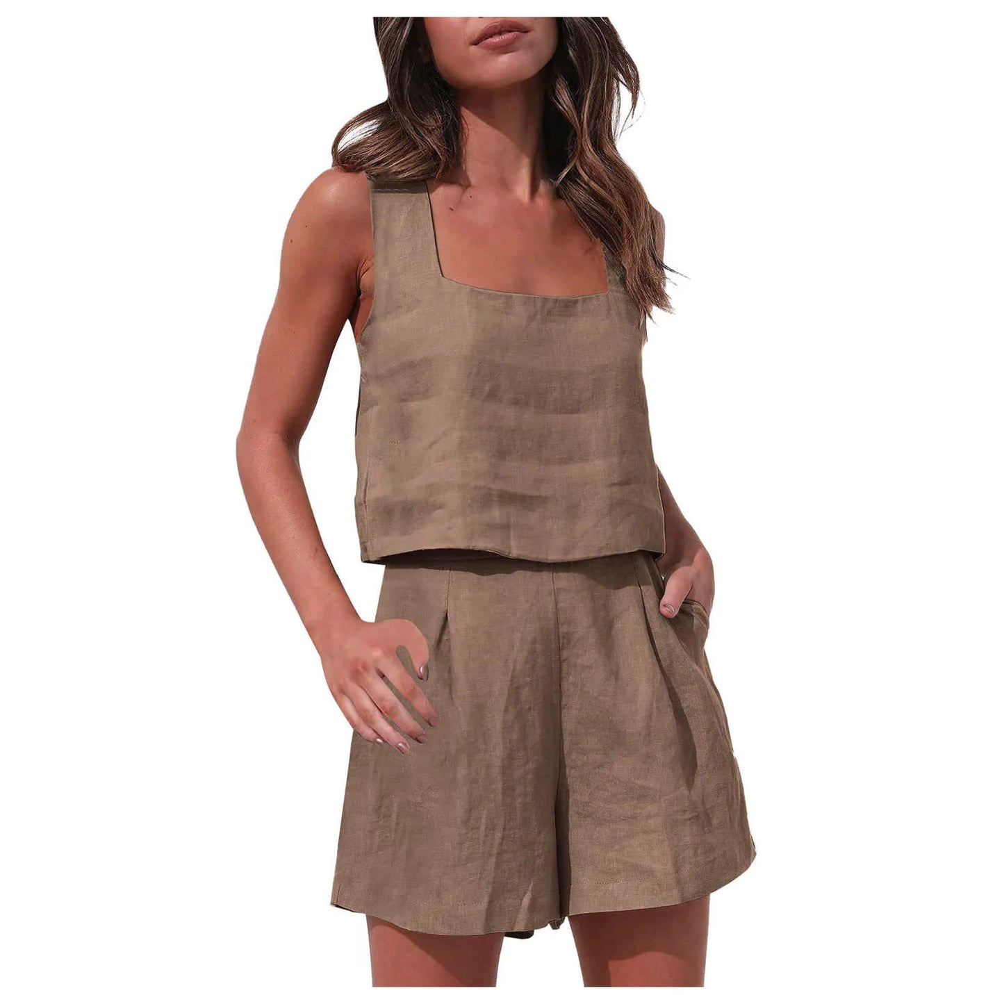 Two Piece Shorts Set Summer Outfit