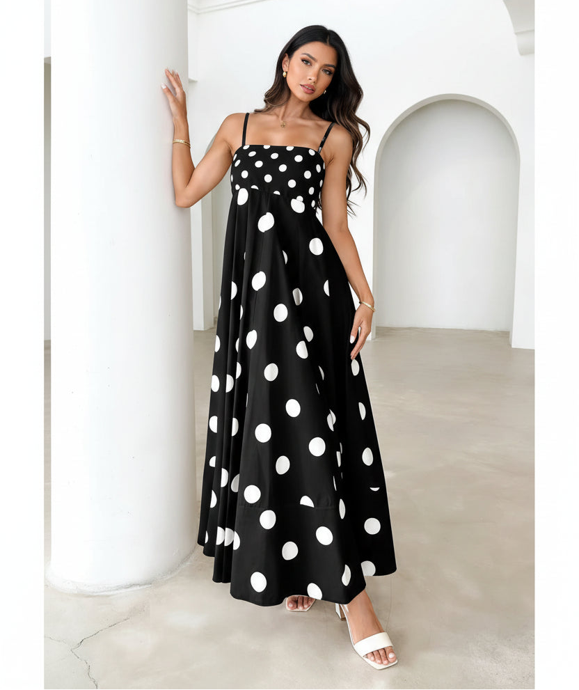 Striped Maxi Dress with Pockets