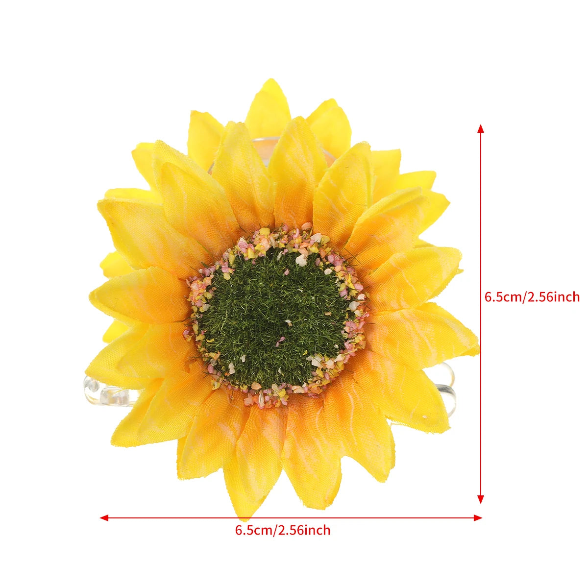 Sunflower hair clip
