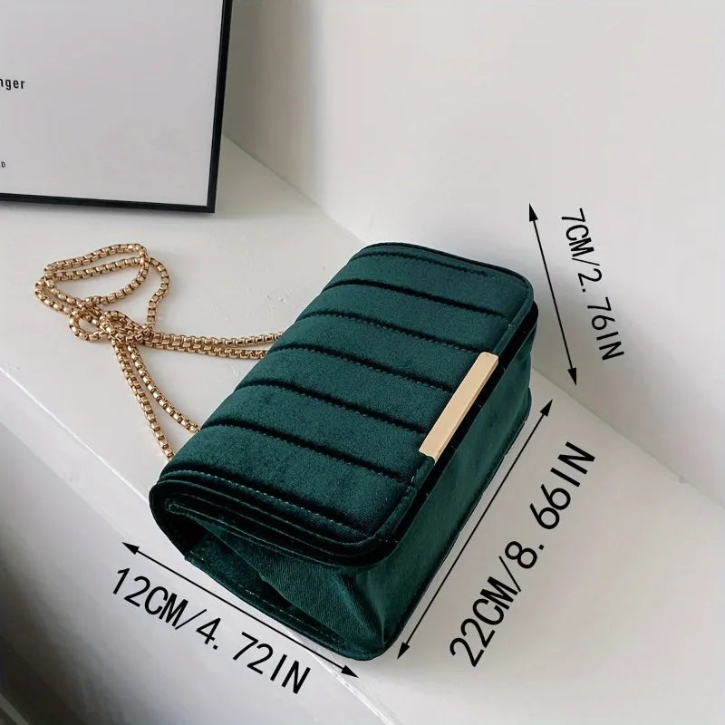 Elegant Velvet Shoulder Bag