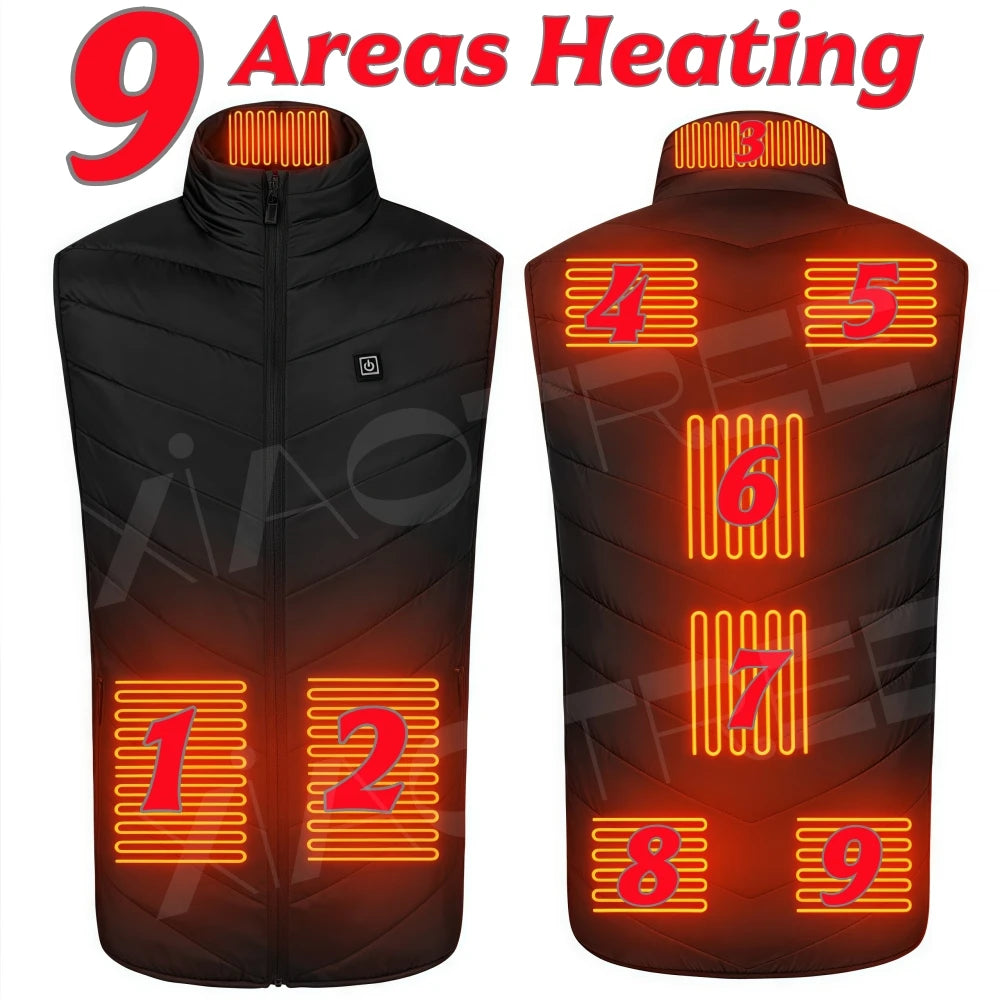Unisex USB Heated Vest – Winter Thermal Body Warmer