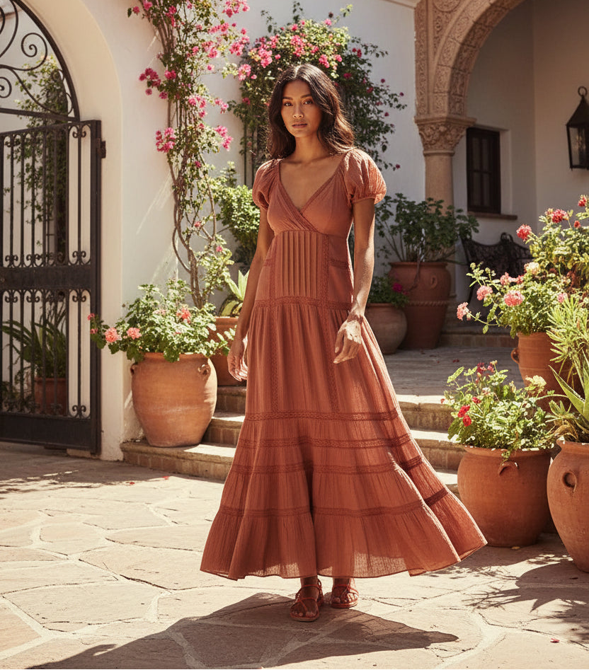 Floral Lace Maxi Dress