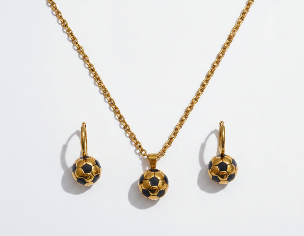 18K Gold Plated Soccer Jewelry Ball