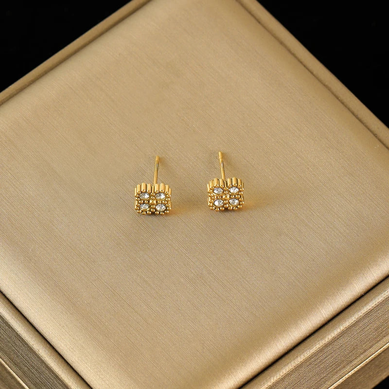 Flower Stainless Steel Vintage Jewelry Set