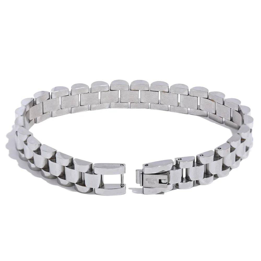 Vintage Gold Plated Stainless Steel Chain Bracelet Waterproof