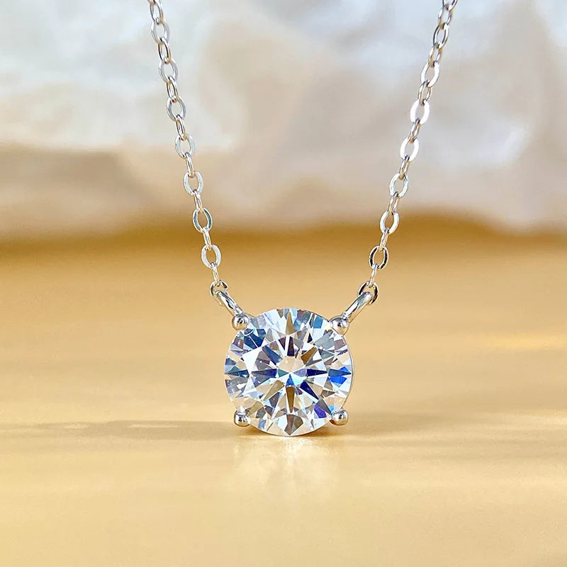 925 Moissanite Vintage Necklace