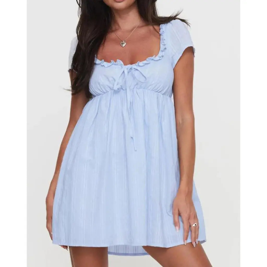 Baby Doll Ruffle Mini Dress
