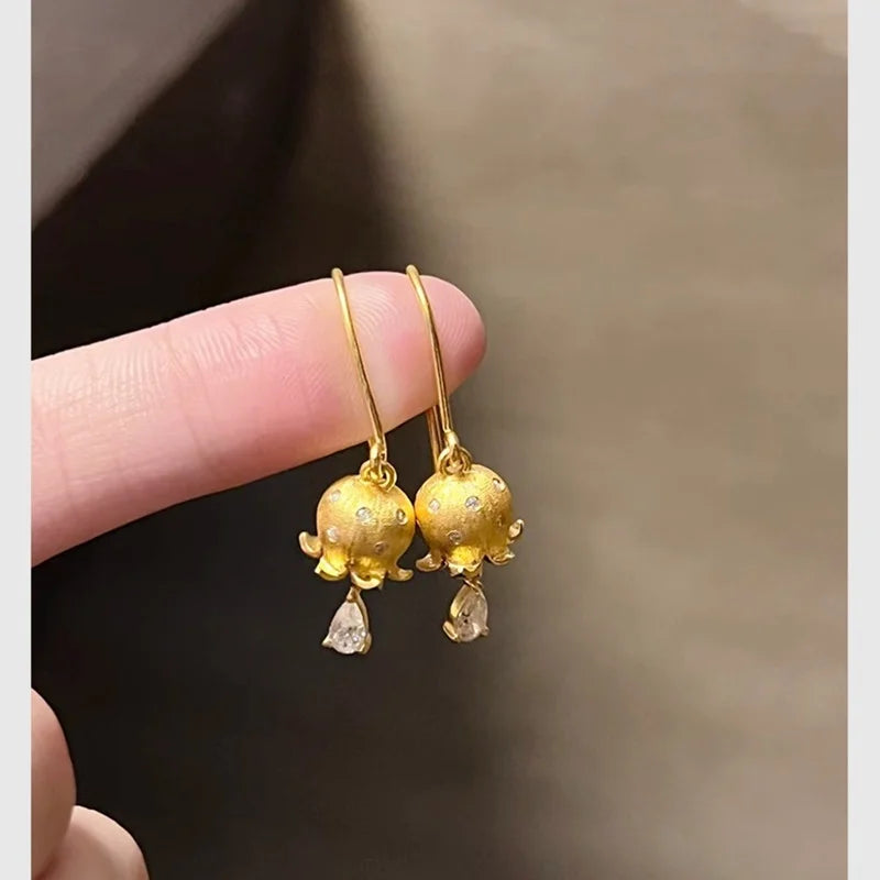 Lily of the Valley Gold Jewelry Set